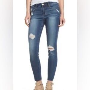 Articles Of Society Sarah Ankle Skinny Distressed Mid Rise Jeans Size 26